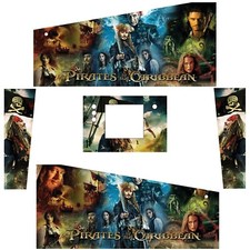 Stickers Pirates Des Caraïbes pour Pincab Pinball Flipper