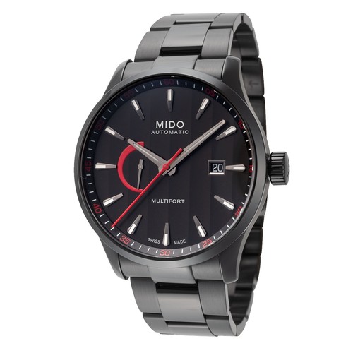 Mido Multifort 8 Two Crowns 40mm Grey Dial Steel Men's Watch
