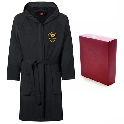 HERMET Accappatoio Premium A.S. Roma bambino in microspugna cotone 4 6 8 10 12 14 anni