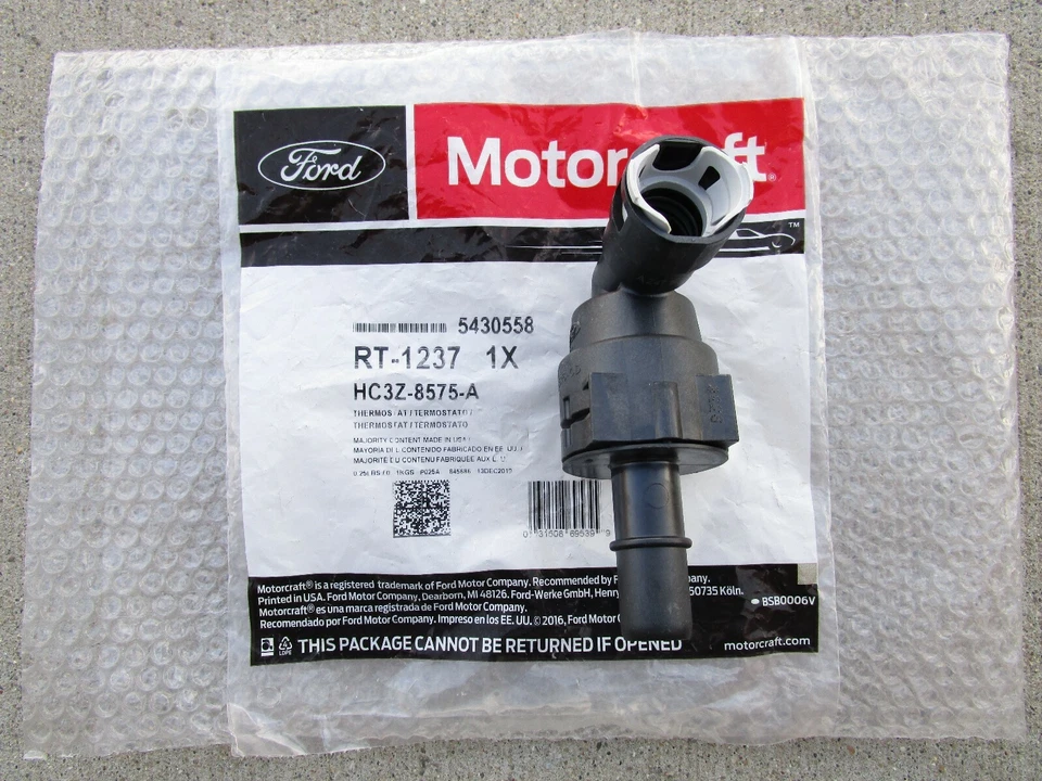 TERMOSTATO REFRIGERANTE MOTOR FORD HC3Z-8575-C HC3Z8575C MOTORCRAFT RT-1256 OEM NUEVO Foto 3 de 4
