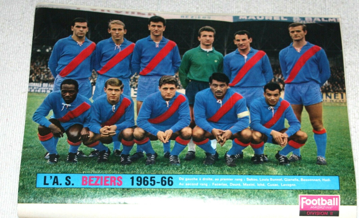 page POSTER ) équipe FC NANTES CHAMPION DE FRANCE 1965