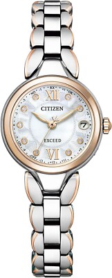 CITIZEN ES9474-67W Exceed Silver Women's Watch in Box NEW