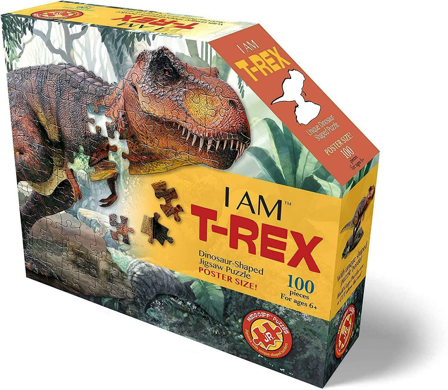Puzzle T-Rex 100 pieces Madd Capp pour occuper intelligemment les enfants loin des écrans