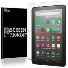  3-PACK BISEN Clear Screen Protector For Amazon Fire HD 8 12th Gen, 2022 