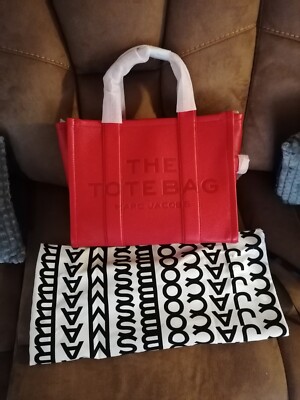 Marc Jacobs Tote Bag Small Leder in Rot Neu
