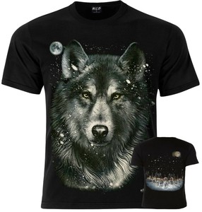 t shirt with wolf