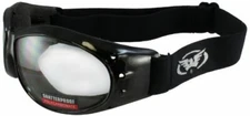 Eliminator Motorcycle Goggles Clear Shatterproof Anti-Fog Lens by Global Vision