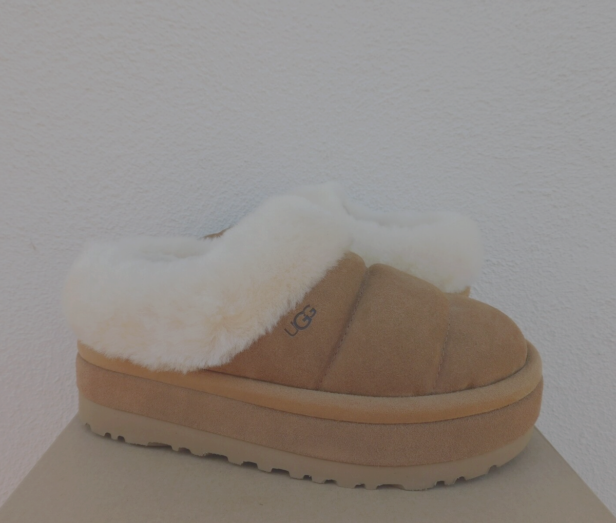 UGG TAZZLITA CHESTNUT TAZZ PLATFORM SLIPPERS SHOES, WOMEN US 9 