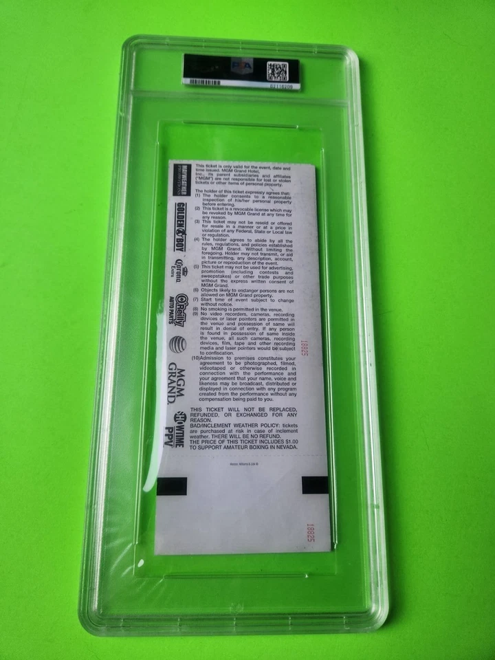 2013 FULL ONSITE TICKET MAYWEATHER V GUERRERO PSA NM 7 - ONLY 1 HIGHER IN PSA ! - Image 2 of 3