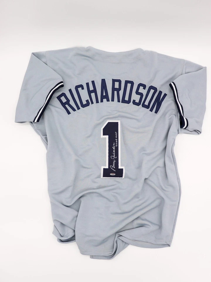 Autographed Bobby Richardson #1 New York Yankees Road Jersey with COA - Image 3 of 3