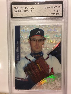 2000 Topps Tel #16-4 Greg Maddux FGS GEM MINT 10