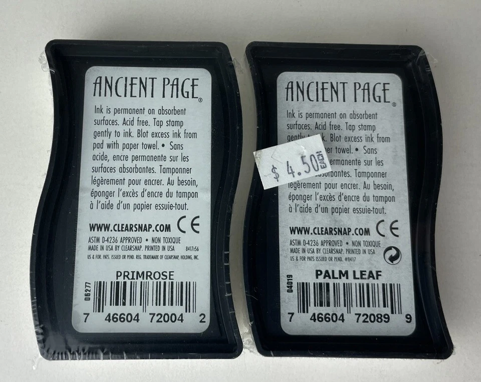 Lot of 12 Ancient Page Acid Free Archival Waterproof Dye Inkpads NEW SEALED - Image 4 of 4