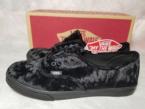 black velvet vans womens