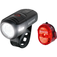 Sigma Aura 45 Lux Fahrrad-Frontlampe Usb Set Mit Nugget Ii RüCklicht Mit Stvzo
