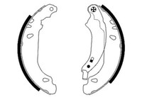 Hella 8DB 355 002-261 Bremsbackensatz FüR Dacia Renault