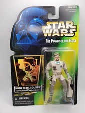 Star Wars Hoth Rebel Soldier 3.75 Inch Power of the Force II Green Card Hologram