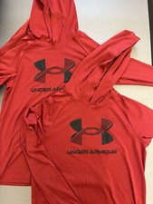 TWO 2 - Under Armour Maroon Light Weight Team Hoodies - Youth Large