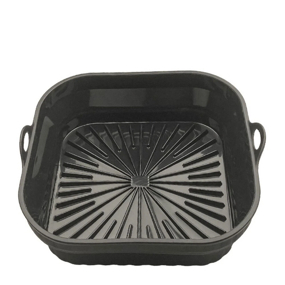 Air Fryer Silicone Pot Basket Liner Pot Non-Stick Safe Oven Baking Tray Foldable Air Fryer Silicone Pot Basket Liner Pot Non-Stick Safe Oven Baking Tray Foldable