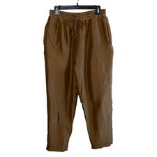 Vintage Silk Elastic Waist Pants