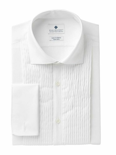RYAN SEACREST Mens White Slim Fit 