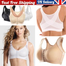 Women Posture Corrector Bra Wireless Back Support Lift Up Yoga Front Closure Bra