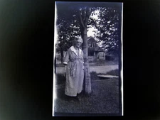 1920s Old Woman Dress Grandma Granny Yard Vintage Photo Negative 3.5 X 5.5 F