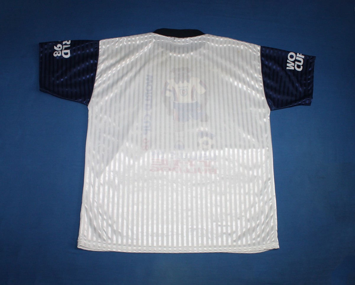 Vtg 90s World Cup 98 Soccer Jersey England Beware of The Bulldog