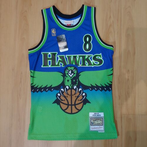 Mitchell & Ness 96-97 HWC Swingman Atlanta Hawks Steve Smith Jersey Sz S green