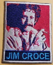 Jim Croce American folk & rock singer-songwriter band Patch approx 2.75x3.25"