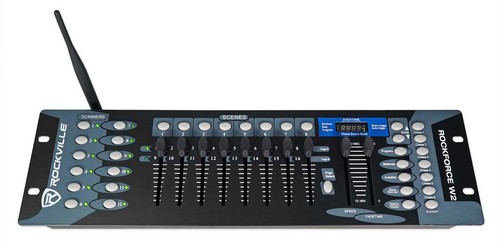 4) Rockville RF WEDGE WHITE RGBWA+UV Battery Wireless DMX Lights+Bags+Controller - Picture 11 of 12