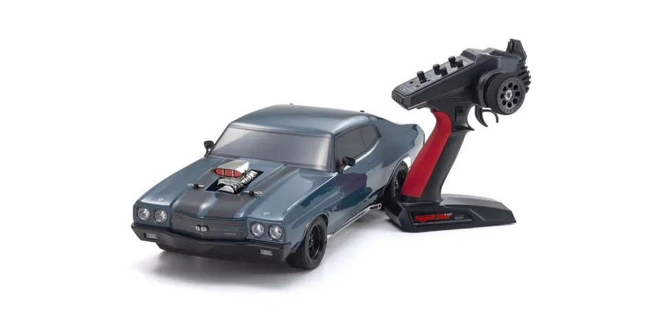 Kyosho 34494T1 1/10 EP 4WD FAZER Mk2 FZ02L VE 1970 Chevy Chevelle VE Dark Blue - Image 3 of 4