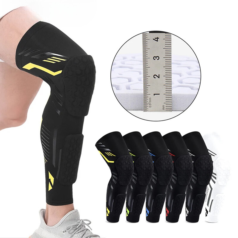 Knee Calf Padded Compression Leg Sleeve Sport Protective Gear Shin Brace Support