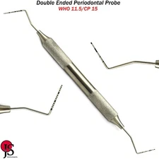 Dental Periodontal Pocket Depth Measuring Perio Probe UNC15 / WHO Hollow Handle
