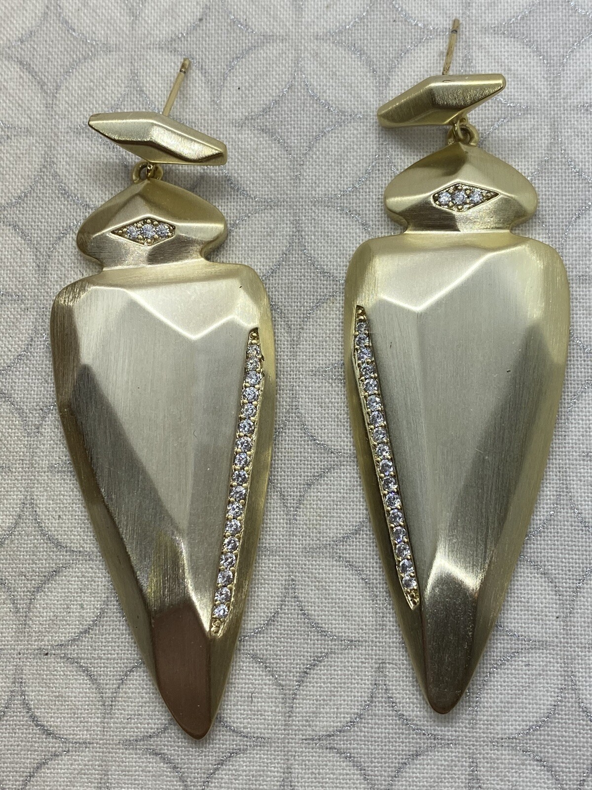 Kendra Scott Stellar Dangle statement Earrings  G… - image 11