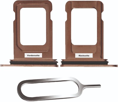 iPHONE 11 PRO / MAX SIM KARTEN HALTER TRAY ADAPTER FACH STECKER SLOT GOLD
