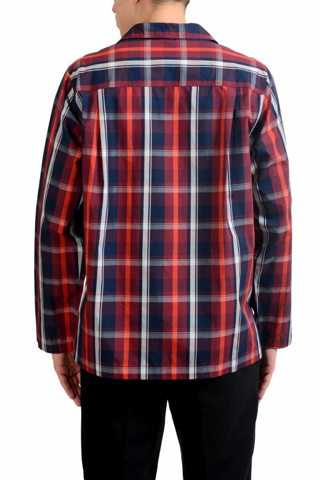 Hugo Boss "Pijama2" Hombre Multicolor Cuadros Manga Larga Pijama Camisa EE. UU. M IT 50 Foto 3 de 4