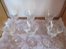 Leonardo Serie Lily of the Valley 6 Stück Likör Stiel-Glas 13,8 cm Neuwertig