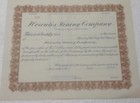 Pair HERCULES MINING CO Stock ctf #799/803 unissued MINT Delaware 1892-1947 RARE — photo 2