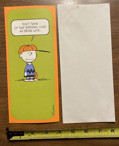Vintage Charlie Brown Happy Birthday Greeting Card ***READ*** P9d - Picture 23 of 24