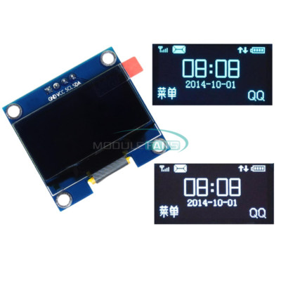 1.3'' White/Blue 3.3-5V OLED LCD Display IIC I2C Interface 128x64 For Arduino