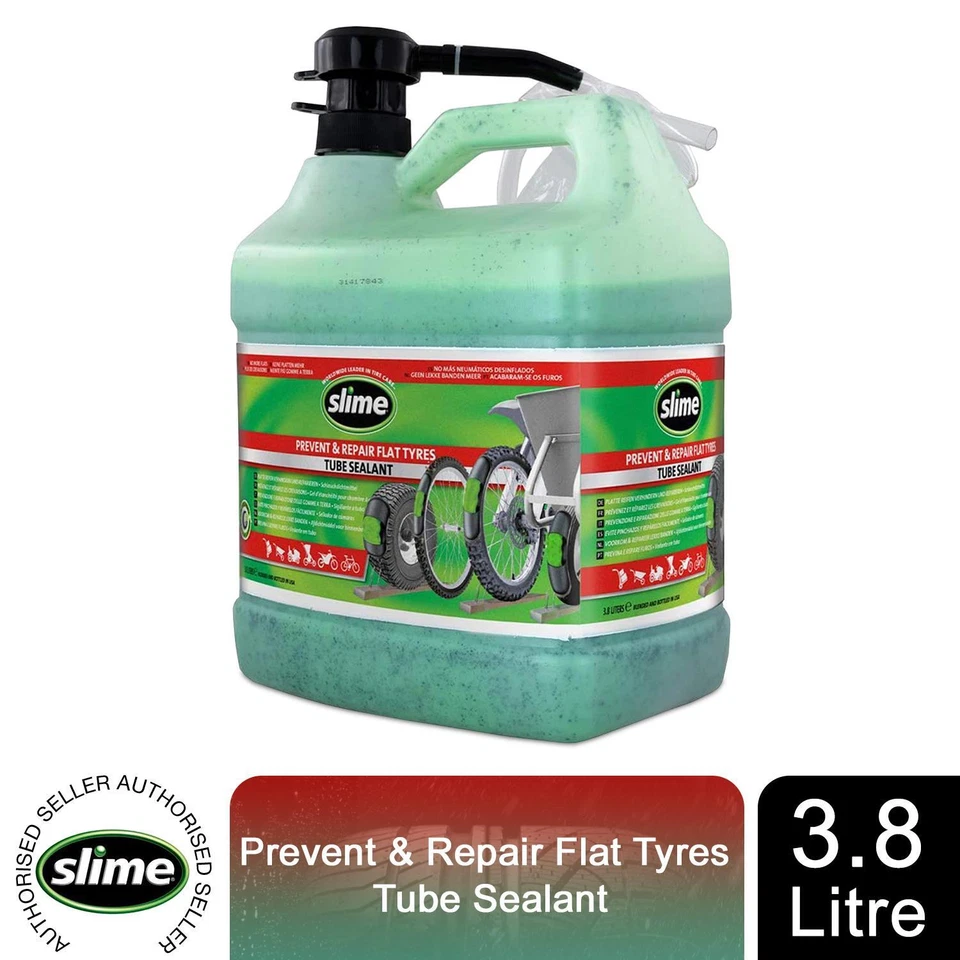 Slime Tube Sealant Puncture Repair, Ideal for All Tubes, Various Sizes