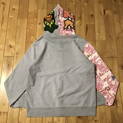 トップス BAPE XXV CITIES CAMO FULL ZIP HOODIE BAPE XXV CITIES CAMO Shark full zip hoodie Light blue A Bathing