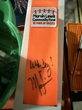 Marvin Lewis Autograph Pilon 