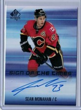 2015-16 SP Authentic Hockey #SOTT-SM Sean Monahan Sign of The Times Auto