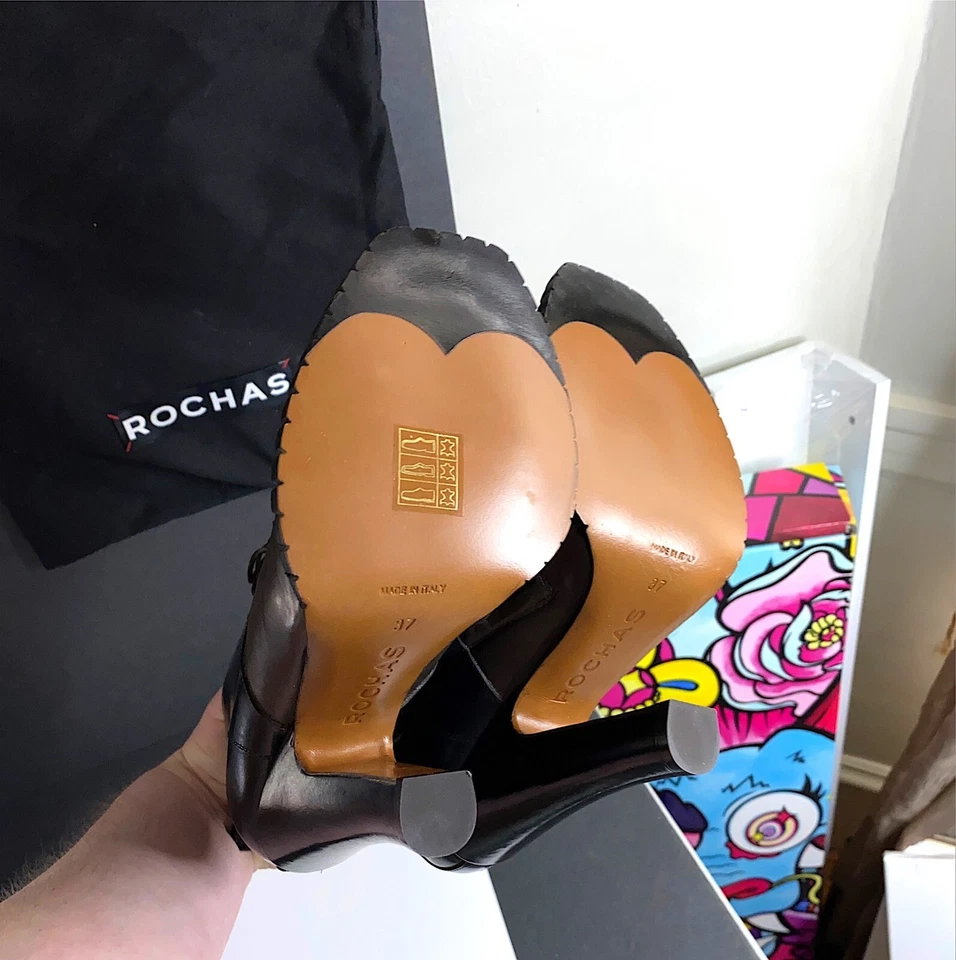 Ботинки ROCHAS Nagoya на шнуровке с мешком для пыли размер США 7 (подлинные) сделайте предложение! - Изображение 2 из 3