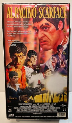 2004 MEZCO SCARFACE FIGURE 10” THE ENFORCER BLACK SUIT IN BOX AL