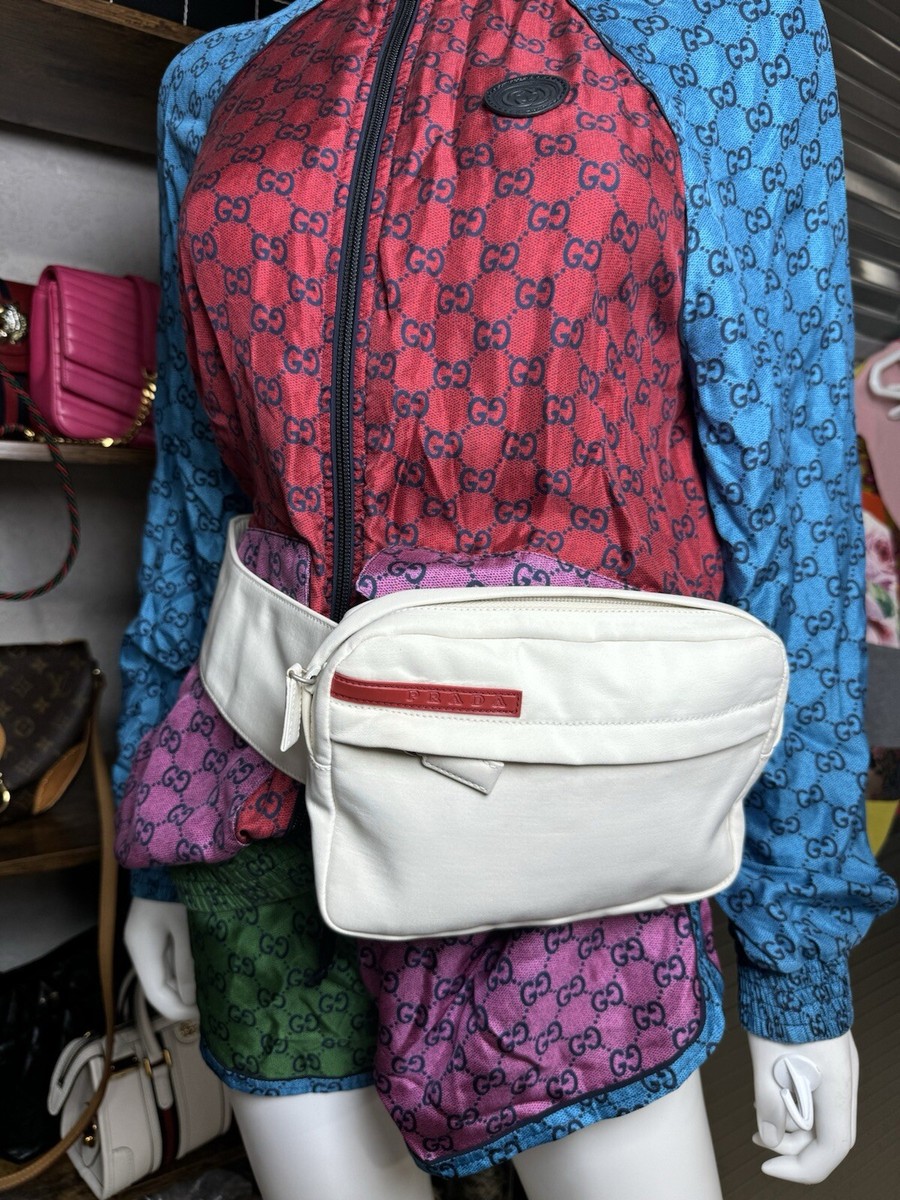 RARE Prada Sport White Fanny Waist Bag Vintage B9150m | eBay
