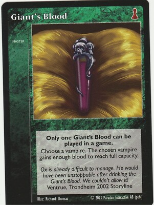 Giant's Blood x1 New Blood Jyhad VTES