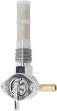 Chrome Petcock Fuel Valve 3/8" NPT Bungs for Harley XL, XLH, XLCH 62125-55