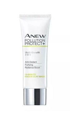 Avon ANEW POLLUTION PROTECT+ Kaolin-Tonerdemaske klärende 3 in 1 Gesichtsmaske